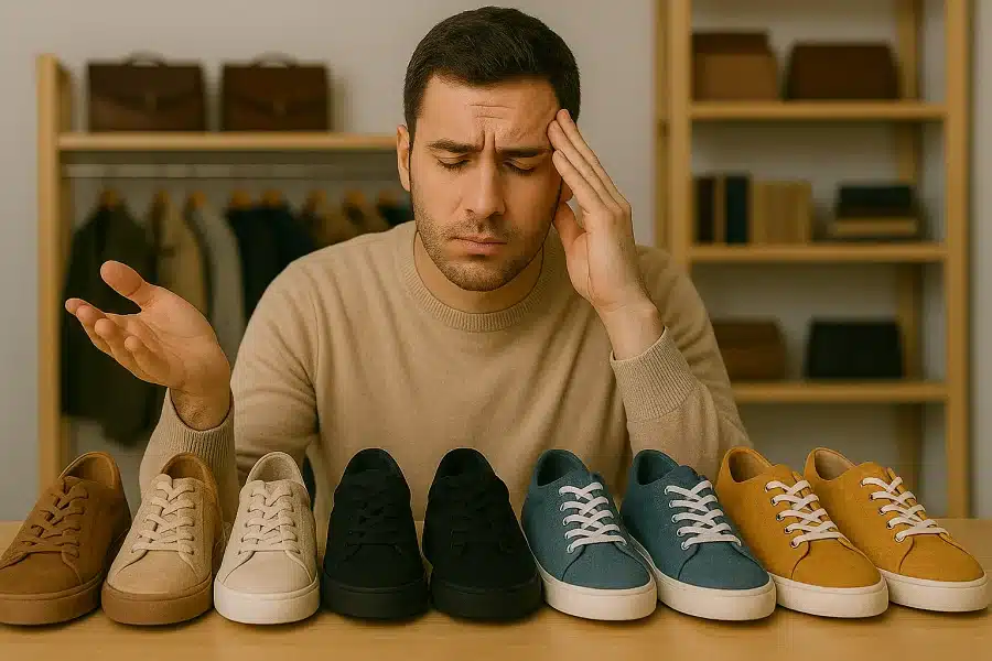 Demasiadas opciones de zapatos