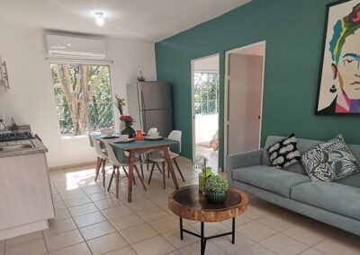 Sala comedor del departamento Nube en el desarrollo Villa El Cielo, Villahermosa